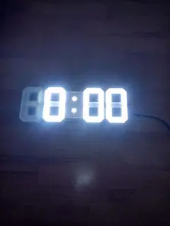 3D　LED デジタル置時計 壁掛け時計のサムネイル