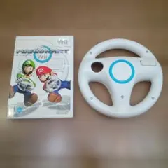 【中古品】Wii マリオカート＋wii ハンドル　セット