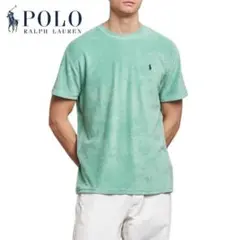 美品 正規 Ｌ ポロ ラルフローレン クラシック フィット テリー Tシャツ 緑