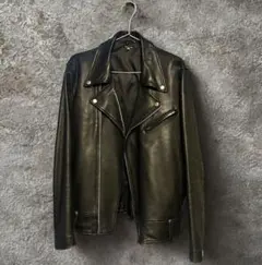 freak's store ダブルライダースジャケット 牛革 L black