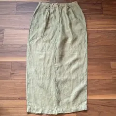 90s Talbots アイリッシュリネンスラックス　ピスタチオのサムネイル