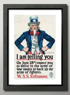 16171■A3アートポスター『アンクルサム』絵画 イラスト マット