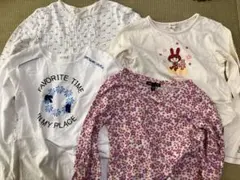 中古　長袖カットソー 4点セット　130〜140cm