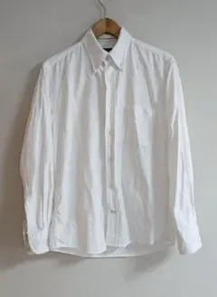 【90sレトロ古着】POLO オックスフォード BDシャツ M 白のサムネイル