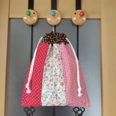巾着☆整理袋☆巾着35×30☆着替え入れ☆ハンドメイド