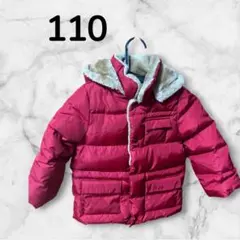 Kingkow フード付き中綿コート 110 ピンク