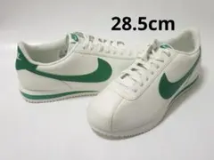 28.5cm 白 緑 ナイキ コルテッツ ユニセックス レザー