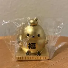 【新品未開封】ゴールデンシマエナガ 置物 正月 鏡餅 鳥 金 縁起物 ゴールド