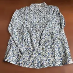 AMICAL 花柄 コーデュロイシャツ 長袖 M