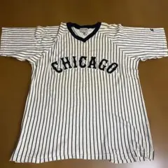 スターター MLBシカゴ ホワイトソックス ストライプ ベースボールVネッシャツのサムネイル