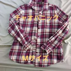 CIAO PANIC チェック柄長袖シャツМ　赤✖白