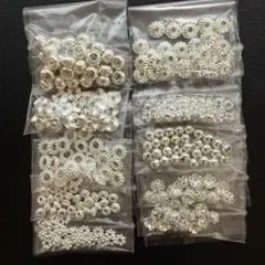 『set20』ロンデルパーツ　ブレスレットパーツ　スペーサー　金属パーツ
