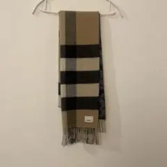 BURBERRYバーバリーTBロゴノヴァチェック総柄リバーシブルカシミヤマフラー