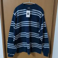 LQQK STUDIO L/S RUGBY BORDER POCKET TEE