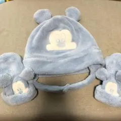 ディズニー ミッキー 帽子 手袋 冬服 ベビー服 ベイビーミッキー 被り物