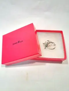 TASAKI People 田崎真珠 シルバー ブローチ 真珠 付き