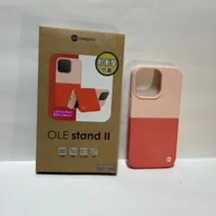 iPhone 13 Pro ケース OLE stand II スタンド ピンク