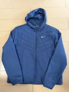 ナイキ ランニングジャケット中綿ジャケットネイビーランニングウェア