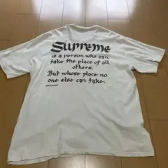 Supreme バックプリント Tシャツ XL ホワイト
