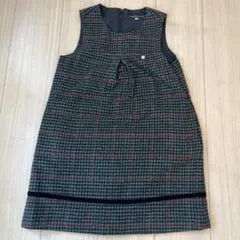 BeBe チェック柄 ジャンバースカート ワンピース　130 120 フォーマル