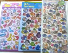 値下げ　韓国　Nekoni公式　ドロップシール　海の生き物水族館　と　オバケーヌ