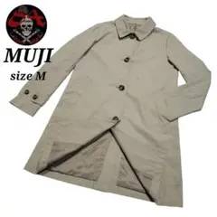 MUJI 無印良品 ステンカラーカラーコート ジャケット ミドル シングルボタン