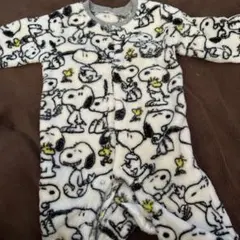 スヌーピー フリースロンパース