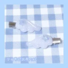 天使界隈໒꒱· ゜みるきーうぇい ⭐︎ キラキラ星と羽 ヘアクリップ サブカル①