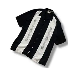 海外古着　CUBAVERA　ラインシャツ　キューバシャツ　刺繍　3XL