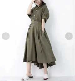 MADISONBLUE フレアスカート カーキ サイズ01のサムネイル