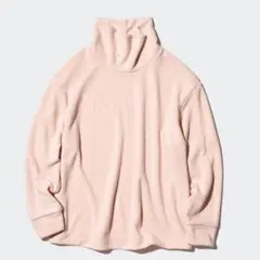 【新品】2点セット UNIQLO ソフトニットフリースリブハイネックT　ニット