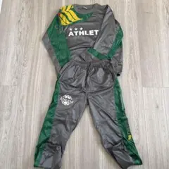 ATHLETA ピステ上下セット グレー/グリーン