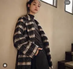 シャギーミドルコート Heather