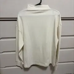 UNIQLO アイボリー ハイネック ソフトニットフリース　長袖