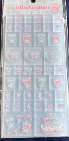 サンリオ キキララ タイルシール リトルツインスターズ ブルー