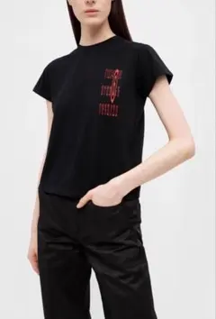 MM6 Maison Margiela ロゴTシャツ ブラックのサムネイル