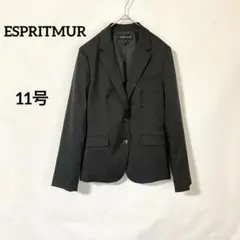 【エスプリミュール】ジャケット 11号 ブラック スーツ フォーマル 洗える