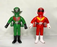 【当時物】 ポピー ミドルサイズ ゴレンジャー アカ ミド 2体セット 昭和 当時物】 ポピー ミドルサイズ ゴレンジャー アカ ミド 2体セット 昭和