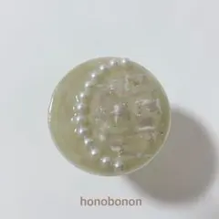 【一点のみ】冬 パール ツイード ポップソケット ハンドメイド スマホグリップ