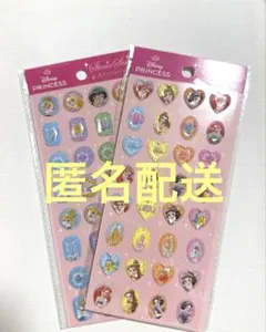 プリンセス　ディズニー　ストーンシール　ラプンツェル　アリエル　匿名配送　2点