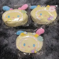 サンリオ ウサハナ みんなのキルト ポーチ マスコット めじるしアクセサリー サンリオ ウサハナ みんなのキルト ポーチ マスコット めじるし