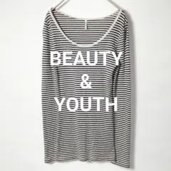 ユナイテッドアローズ ビューティアンドユース 長袖 ボーダー Tシャツ ブラック