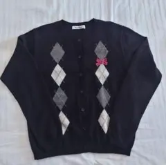 ファミリア アーガイル柄カーディガン 150