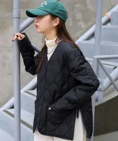 美品　TAION キルティング ダウンジャケット