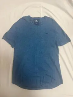 【値段交渉可：送料込】Hollister ブルー Tシャツ XL