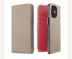 ボナベンチュラ　レザー 手帳型 iPhone12miniケース