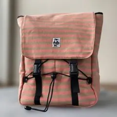 チャムス　ピンクストライプ リュック