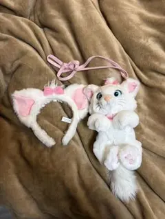 ディズニー マリーちゃん カチューシャ ぬいぐるみポシェット セット