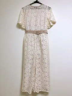 merlot plus 総レース オールインワン パンツドレス　フリーサイズのサムネイル