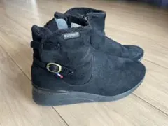 le coq sportif ブラックブーツ ファー付き